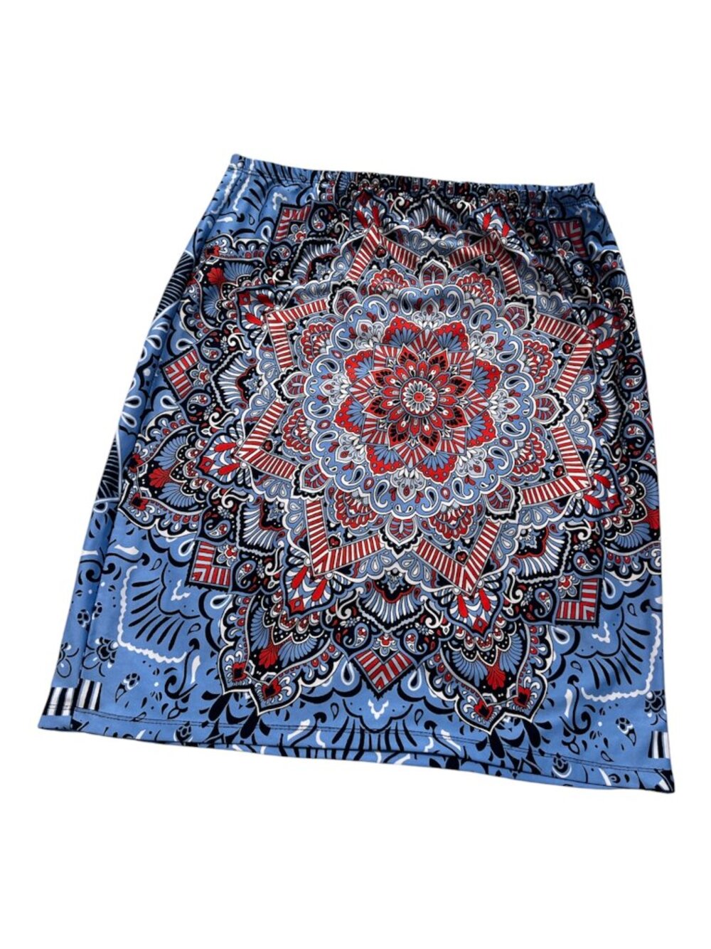 MELISSA PAIGE Skirt Floral Paisley Lightweight Size M Stretchy